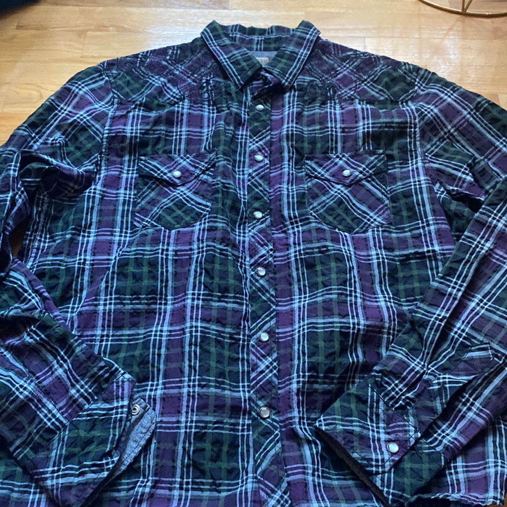 Vintage Red Plaid Shirt - XL - Picture 1 of 5